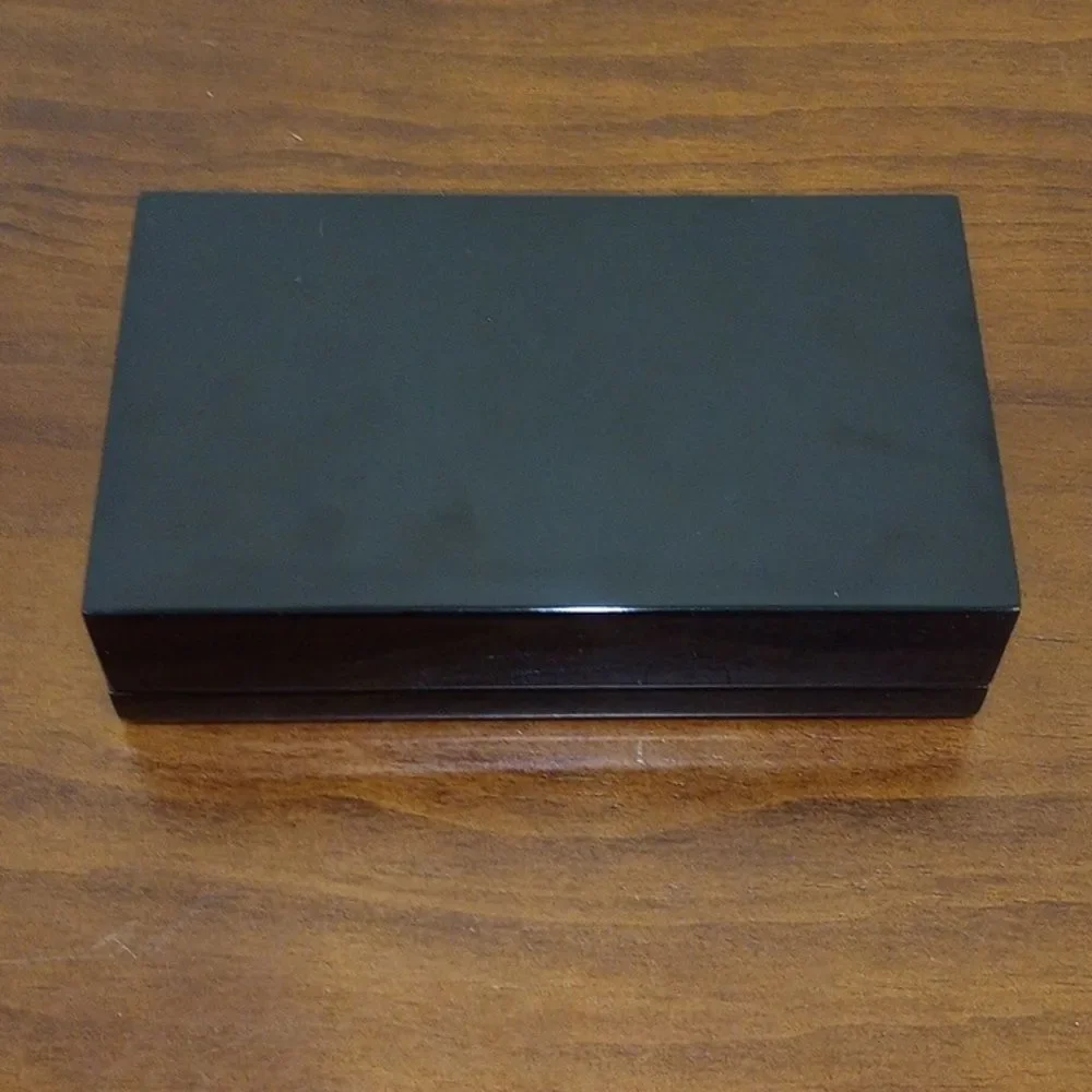 Asian Black Lacquer Jewelry Box, Vintage!